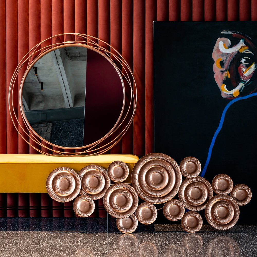 Настенное зеркало Гелиос Голд Объект мечты