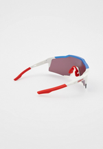 Спортивные очки 100% Speedcraft / TotalEnergies Team Matte White/ / Metallic Blue HiPER NL Mirror Lens