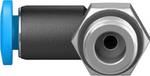 QSML-M7-4 Угловой штуцер с цанговым зажимом и резьбой