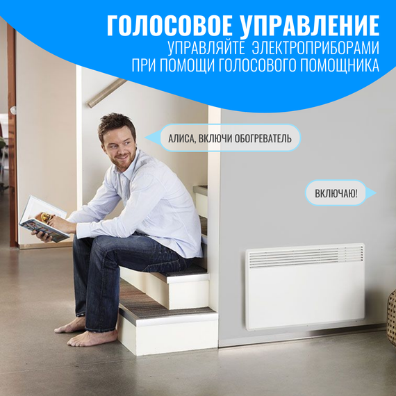 Умное WiFi реле с датчиком температуры Smart Aura