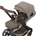 Детская коляска Maxi-Cosi Fame 3 в 1 с автокреслом CabrioFix Essential black Twillic Truffle/Трюфель(беж)