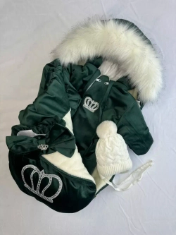 Конверт на выписку новорождённому зимний