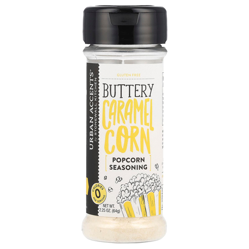 Urban Accents, Popcorn, приправы с масляной карамелью, 64 г (2,25 унции)