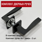 Ручка Rucetti RAP 28 SLIM-S BL черная квадратная