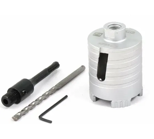 Коронка алмазная по бетону/Подрозетник Laser 80мм Hilberg