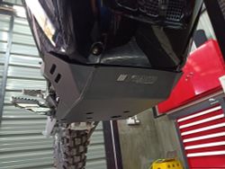 Skid Plate for Honda CRF300Rally (2021-UP). Aluminium, 4mm. Black (Matt)