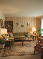 Настенные часы "Орбитальная тропа" 30х23 см, ретро-дизайн mid-century modern