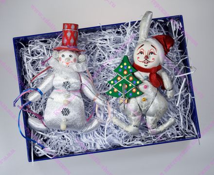 Набор ёлочных игрушек Новогодний дуэт