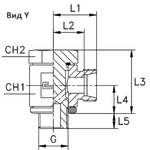 Соединение JE DS10 BSP 3/8" (корпус)