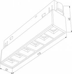 Встраиваемый светильник Elektrostandard Slim Magnetic a064528