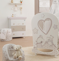 Комод пеленальный Italbaby Sogni dOro 3 ящика белый/шоколад