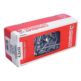 Саморезы для тонк. пластин 4,2x32 (белый цинк 200 шт)