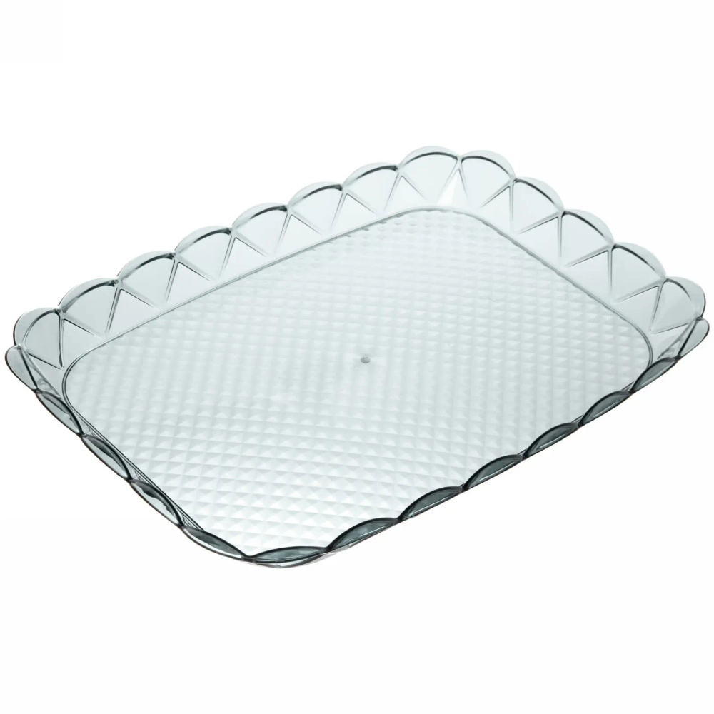 Поднос пластиковый «Морской прибой» 39*28*3см