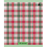 Тетрадь 36 л., А5, клетка, Alingar "Шотландская клетка. NEW", скрепка, офсет, мелованная бумага, 5 дизайнов в пленке т/у