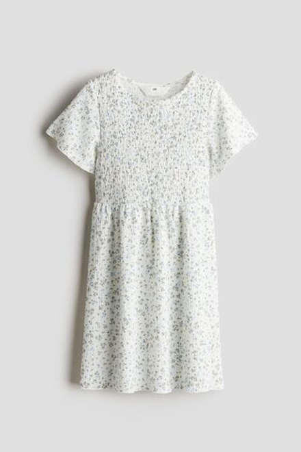 H&M Платье плиссированное, белый