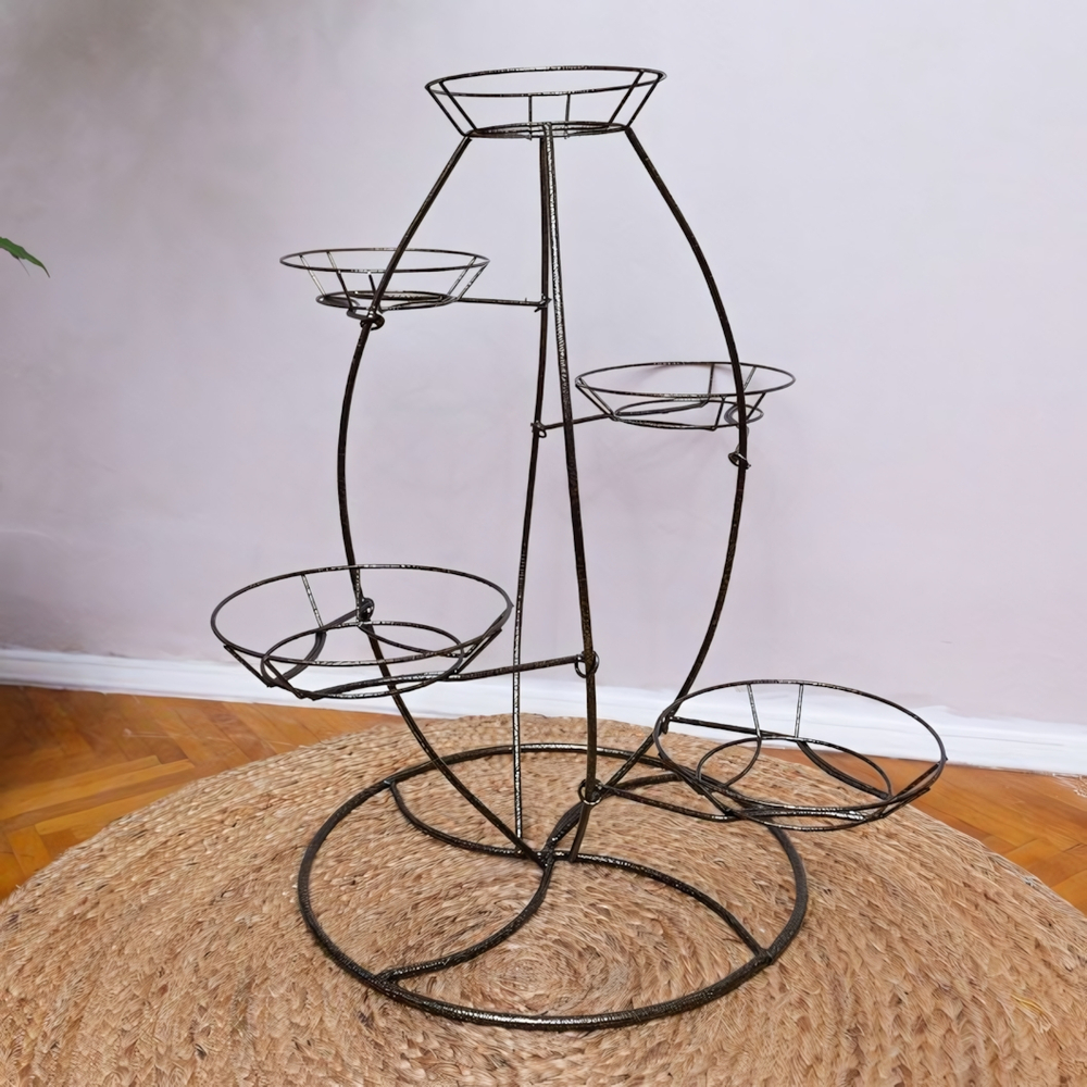 Подставка для цветов напольная "Тюльпан" на 5 горшков, металл М0000081