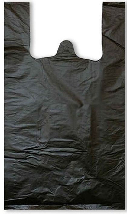 Пакет майка Дубовый 33х60 10гр. Синий, Черный /20уп х 50шт/ (1000шт)