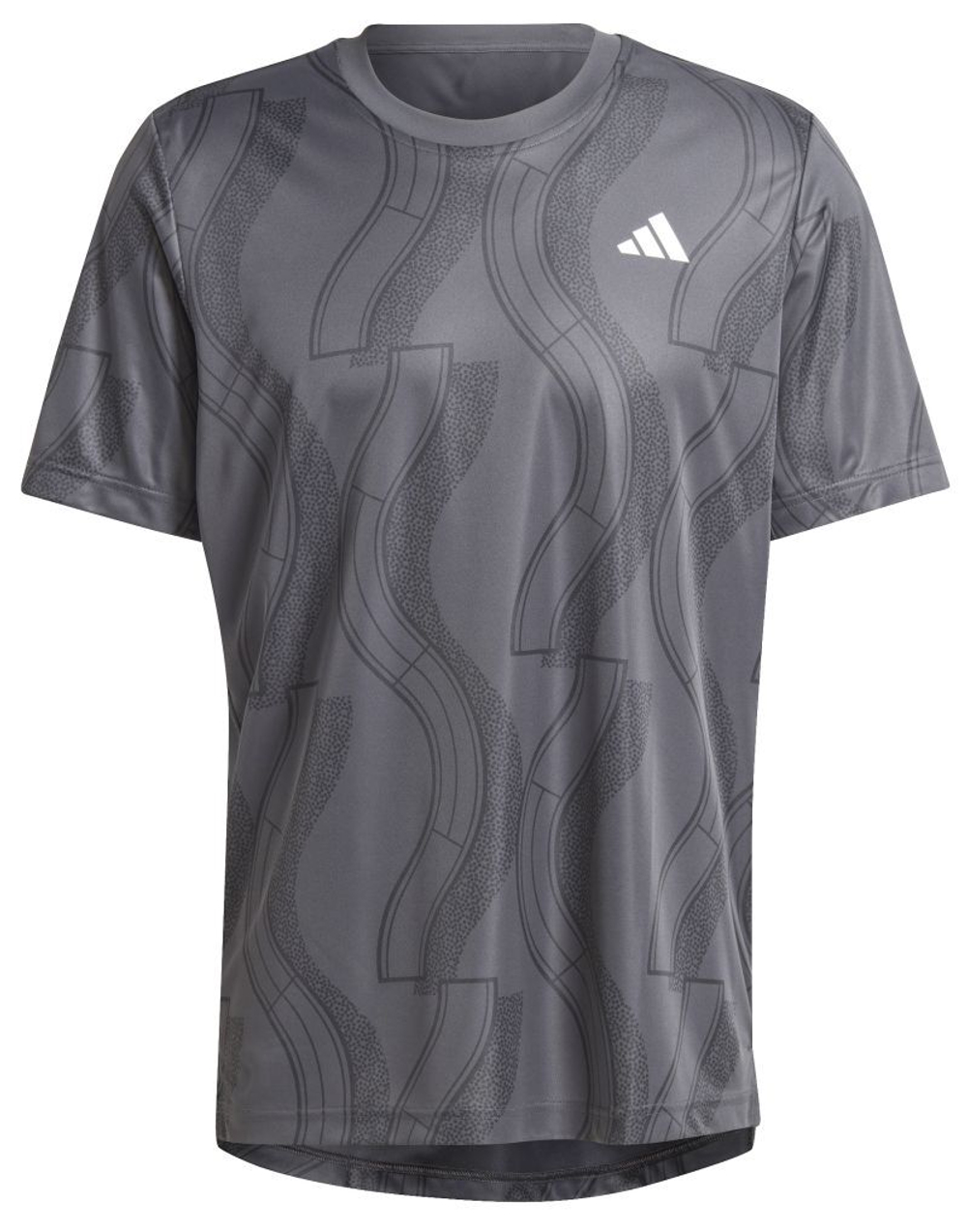 Мужская теннисная футболка Adidas Club Tennis Graphic T-Shirt - carbon/black