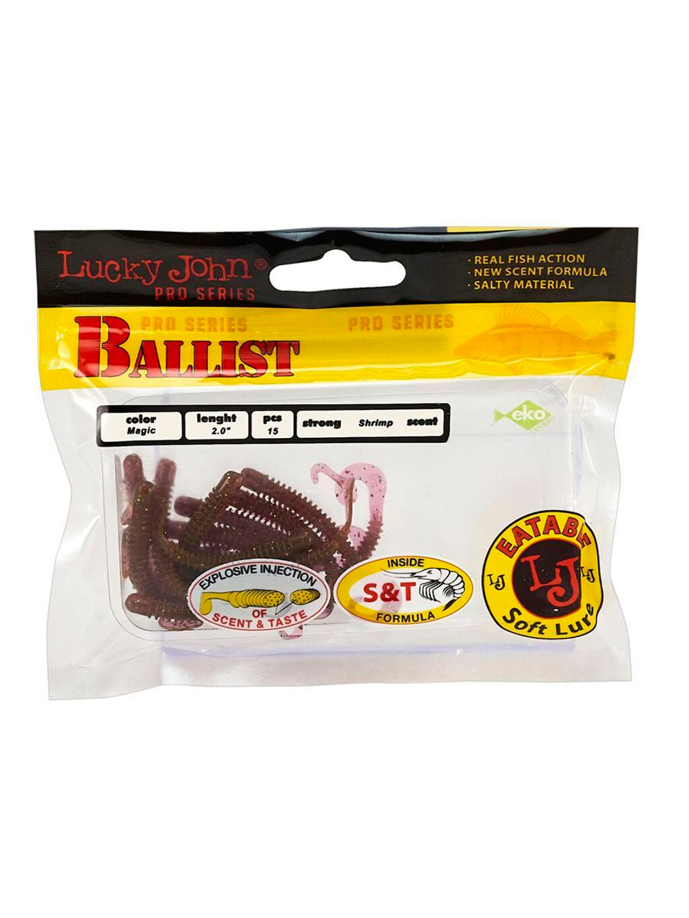 Твистеры съедобные LJ Pro Series BALLIST 3.3in (08.40)/F08 8 шт. в упак.