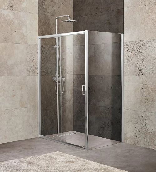 Душевой уголок BelBagno UNIQUE-AH-1-110/125-100-C-Cr 125х100 стекло прозрачное/профиль хром