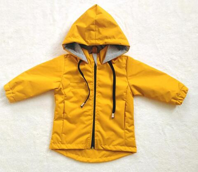 Ветровка для девочек р.74-80 горчичная 2421-07 (Ириска)