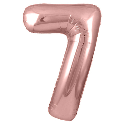 Цифра 7 "Розовое Золото" (40''/102 см)