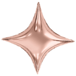Шар фольгированный Звезда 94 см (Розовое Золото)