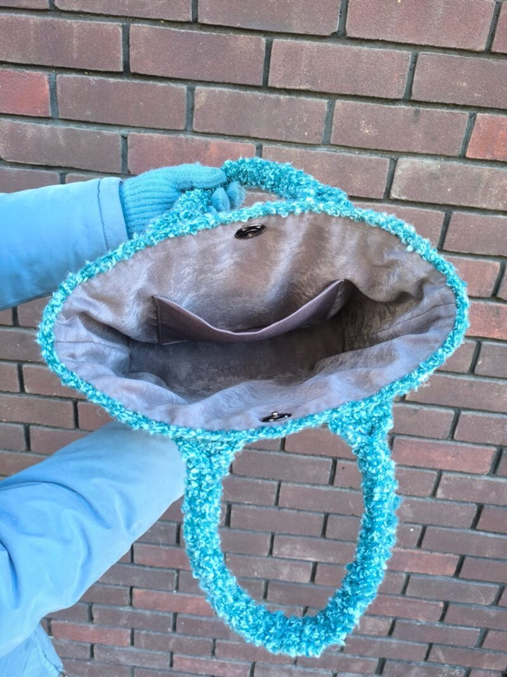 МК Сумка-Кудряшка, BOUCLE COTTON от O’YARN