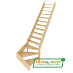 Лестница на второй этаж ЛС-14м Правая (без поручня)