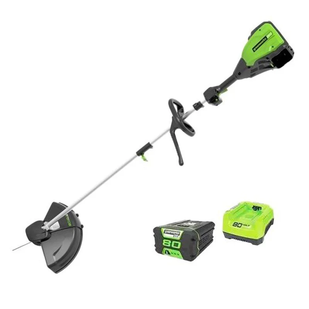 Триммер аккумуляторный Greenworks GD80BCK4 80В (1 x 4 Ач, ЗУ) захват 406 мм, 4.8 кг, 1301607UB
