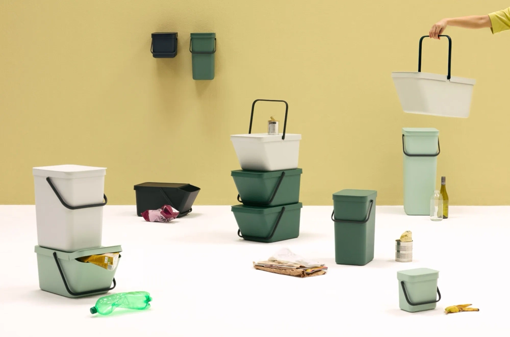 Brabantia Контейнер для мусора Sort & Go 20л для сортировки, серый 277726
