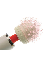 Насадка для вибромассажера Hitachi Dots с усиками розовая