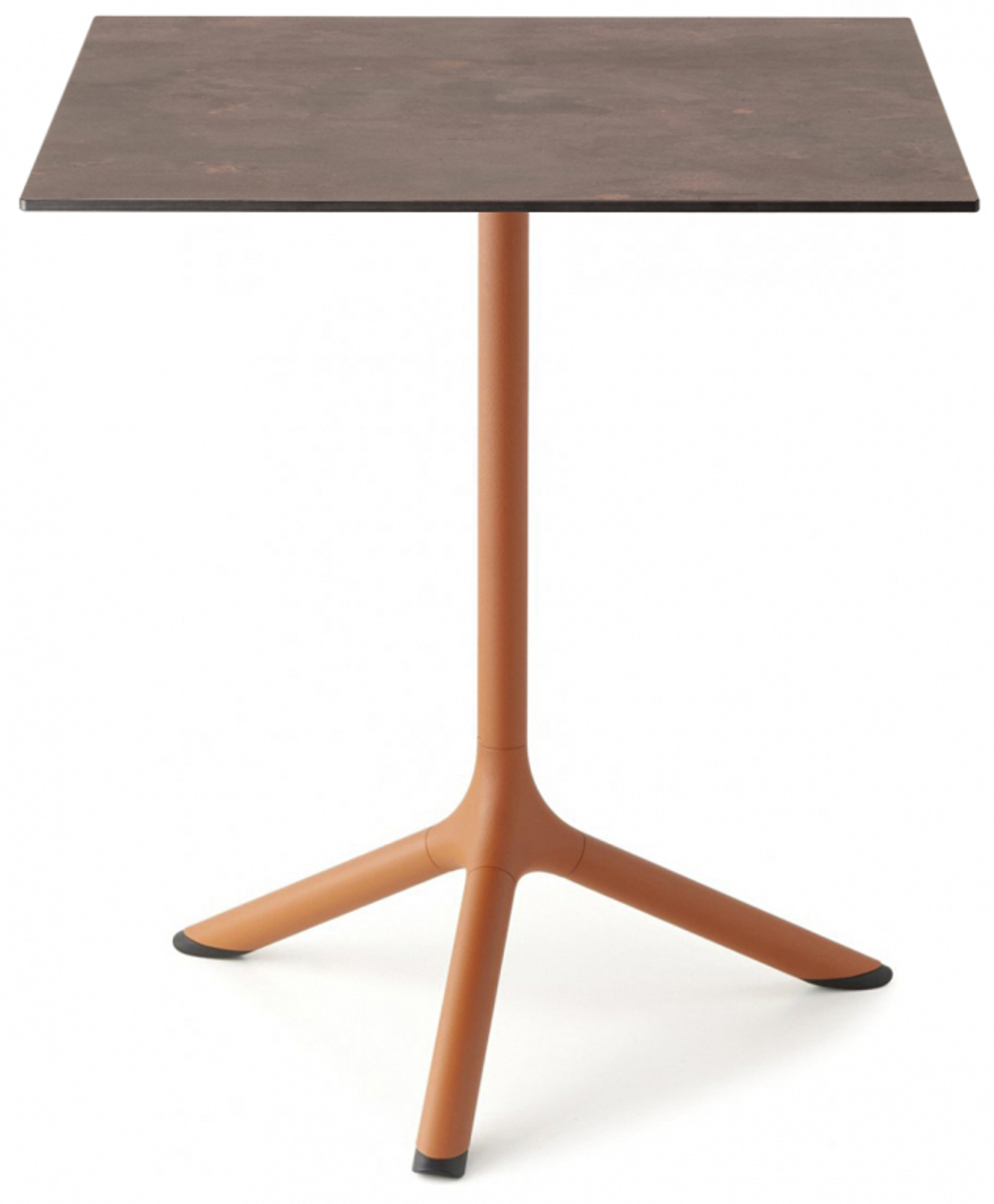 Стол ламинированный обеденный Scab Design Tripe, терракотовый, кортен