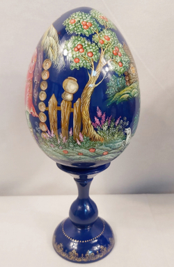 Яйцо сувенирное "Курочка Ряба" ( ручная роспись Палех)