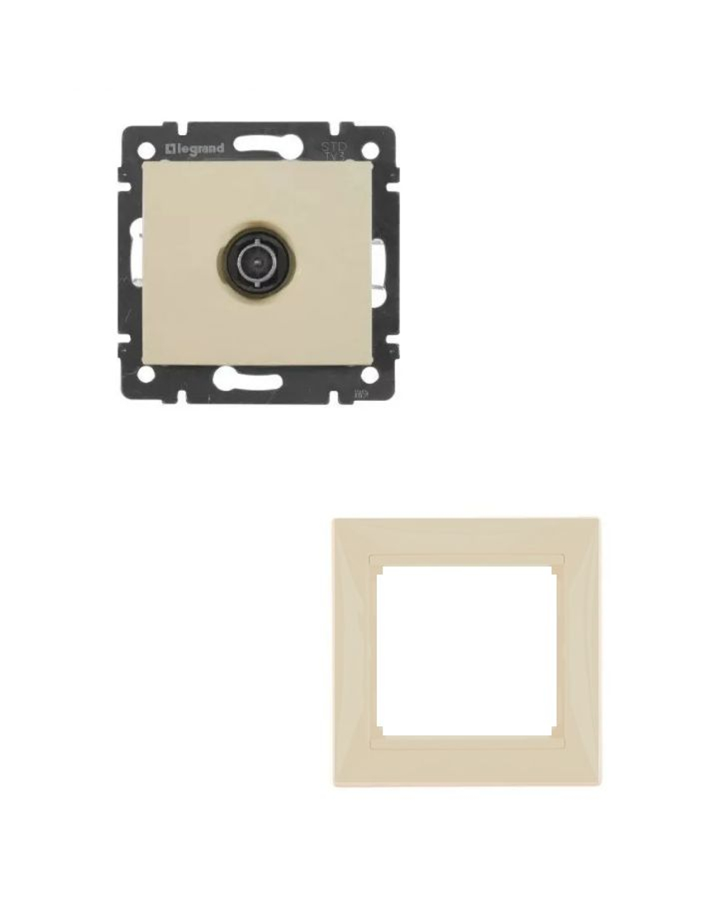 Legrand розетка 4329 TV с рамкой 1 с/к