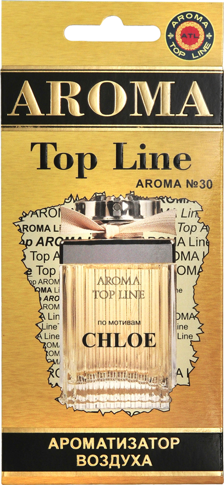 Ароматизатор для автомобиля AROMA TOP LINE №30 EAU DE PARFUM картон