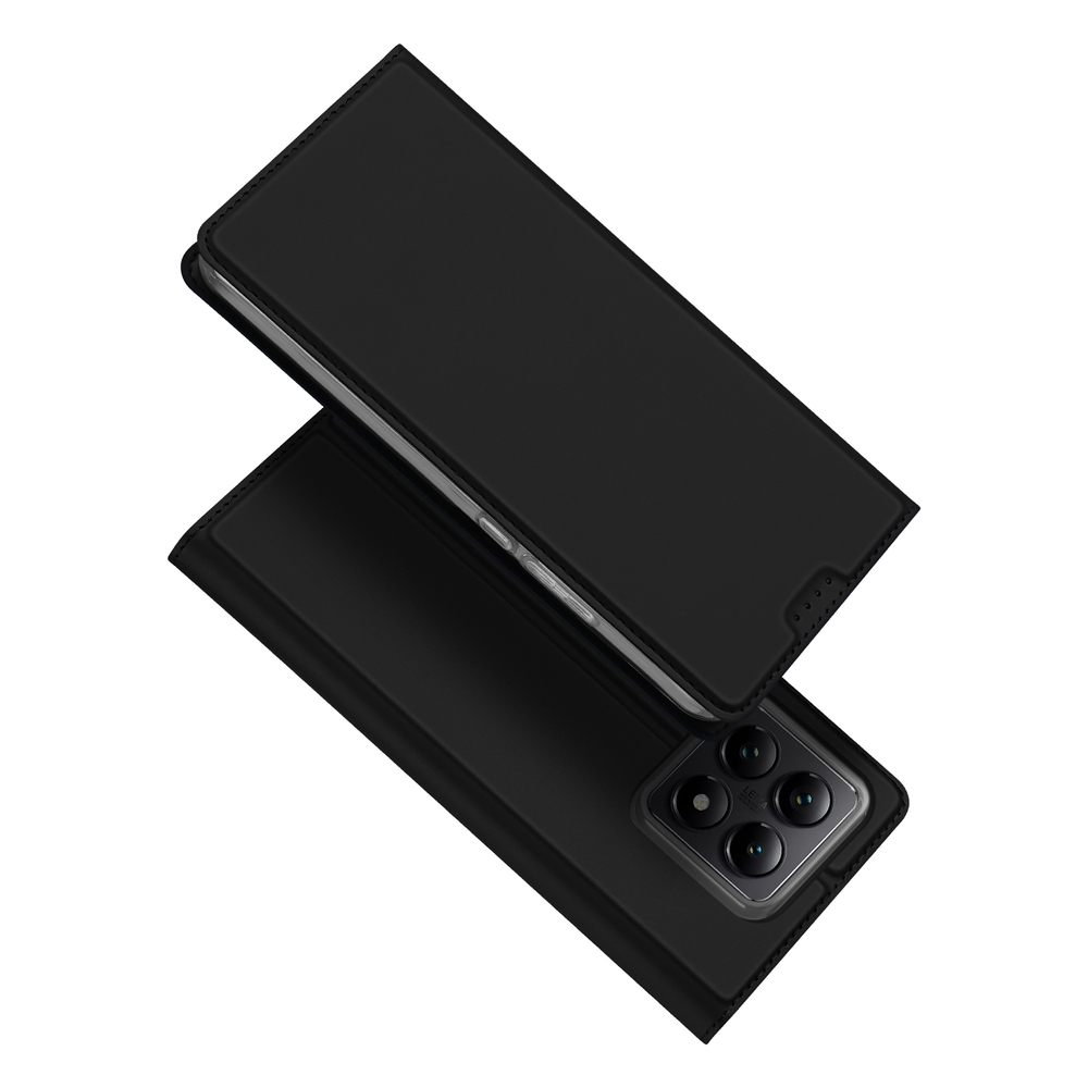 Чехол книжка из PU кожи черного цвета от Dux Ducis для Xiaomi 14T, серия Skin Pro Series Case