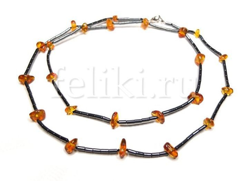 бусы из янтаря (я-0438)