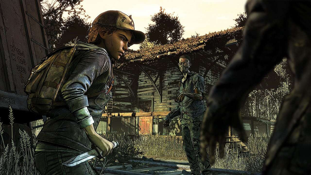 The Walking Dead: The Telltale Definitive Series (диск для PS4, интерфейс и субтитры на русском языке)