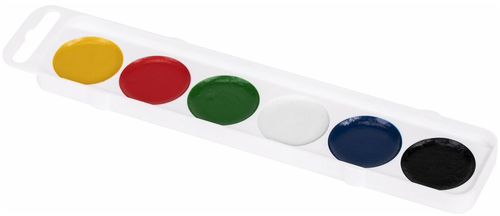 Краски акварельные медовые 6 цветов Пифагор Веселая Такса картонная коробка