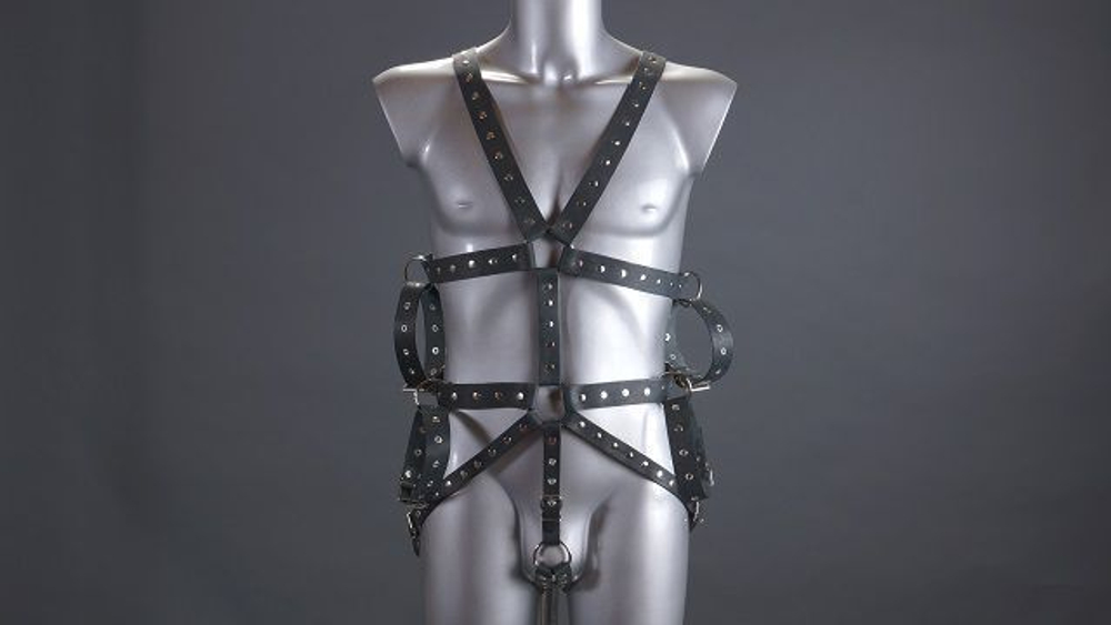 Мужской комплект для фиксации рук (Цвет: черный)