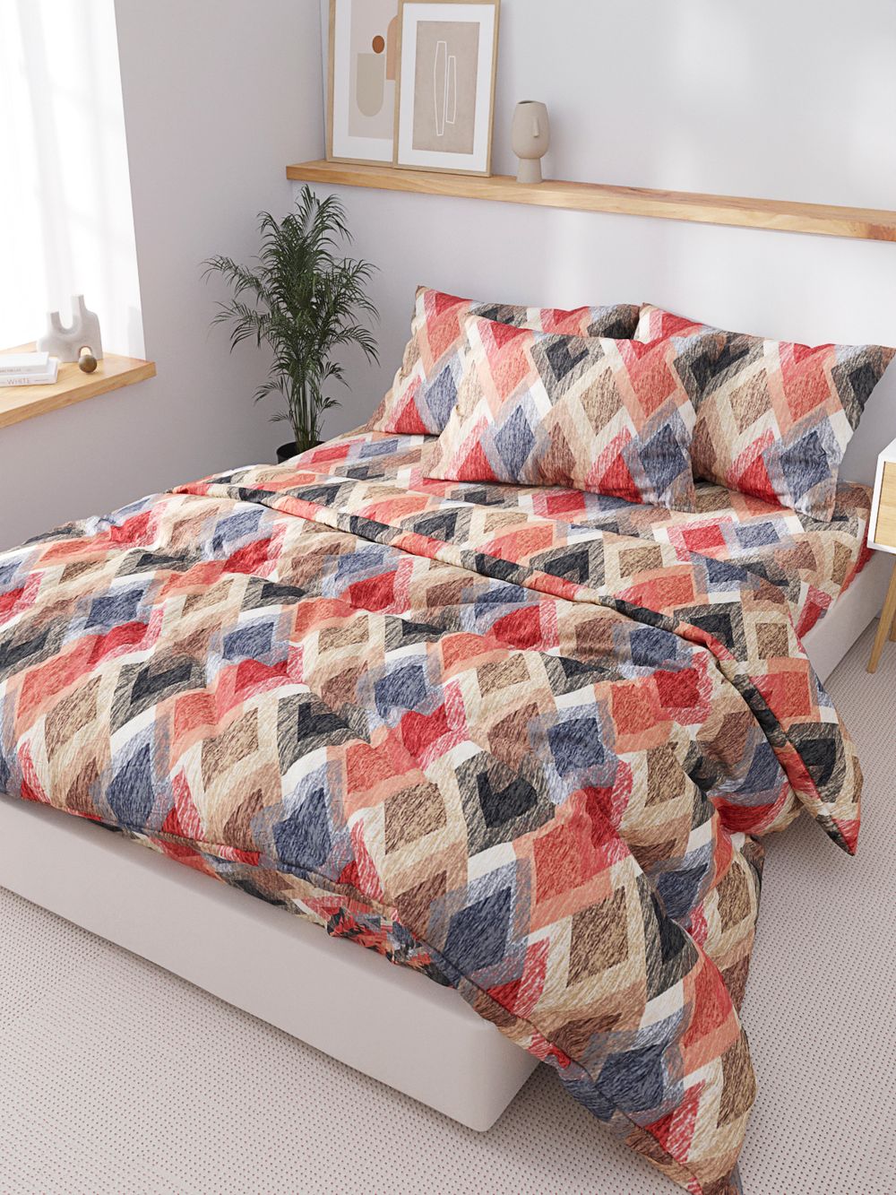 Простынь на резинке Сказка "Арлекин" 120х200 см, перкаль