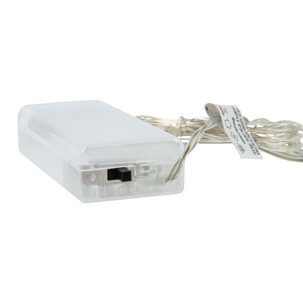 ULD-S0200-020-SСB-2AA PURPLE IP20 DEW Гирлянда светодиодная Роса на батарейках 2AA не в-к. 2м. 20 светодиодов. Фиолетовый свет. Провод медный. TM Uniel