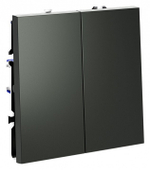 Выключатель двухклавишный без рамки Voltum S70 VLS020106