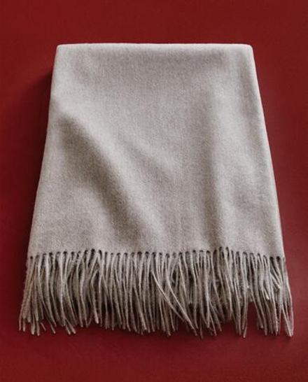 Zara Home плед из шерсти, серый