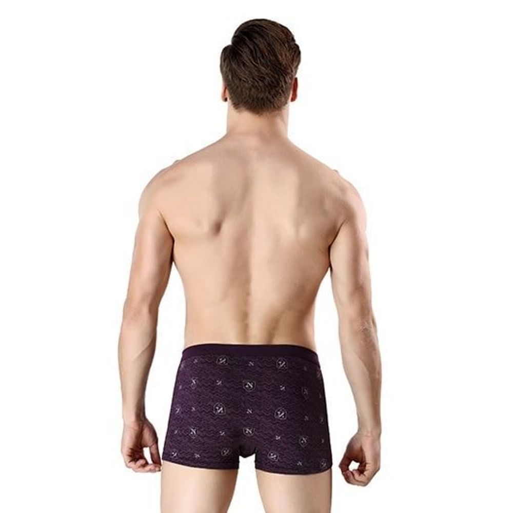 Мужские трусы боксеры бордовые Romeo Rossi 6096-18