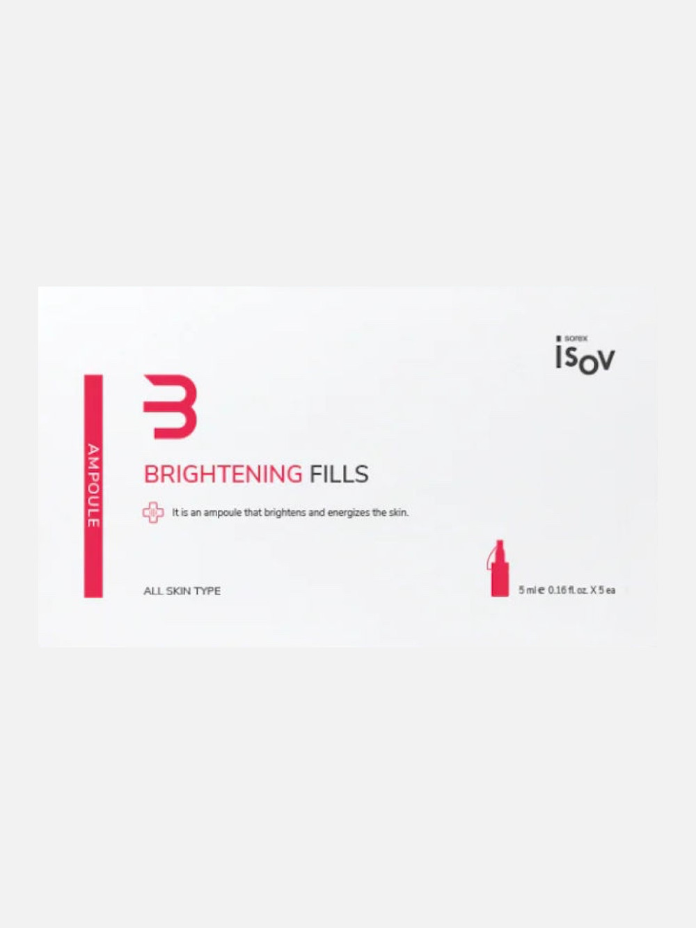 Сыворотка увлажняющая Brightening Fills Ampoule, Isov Sorex, 5*5 мл