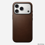 Кожаный чехол Nomad Modern Leather Case для iPhone 17 Pro коричневый