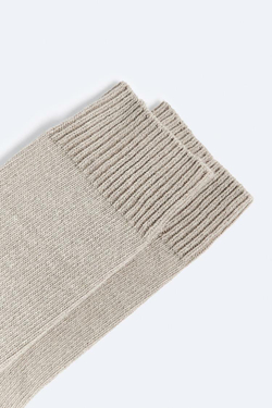 ZARA НОСКИ ИЗ СМЕСОВОГО ХЛОПКА, БЕЖЕВЫЙ