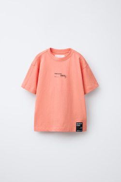ZARA СПОРТИВНАЯ ФУТБОЛКА, КОРАЛЛОВЫЙ